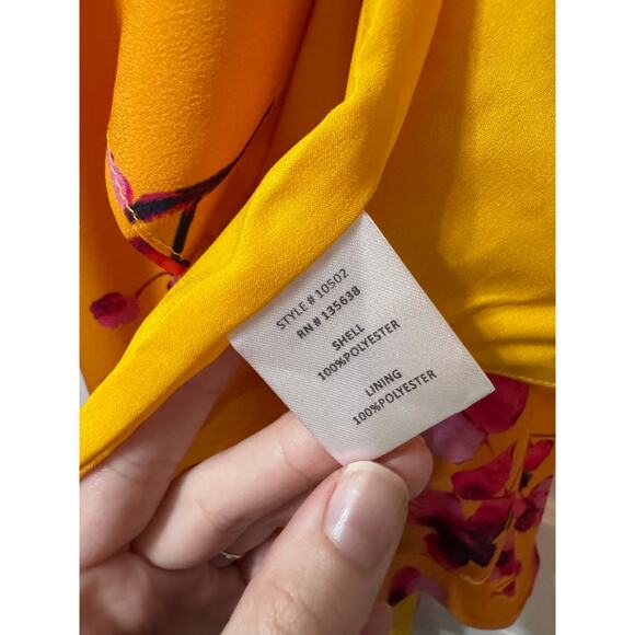 NWT Hutch Tansy Asymmetrical Floral V Neck Wrap Dress Size S - Picture 14 of 14